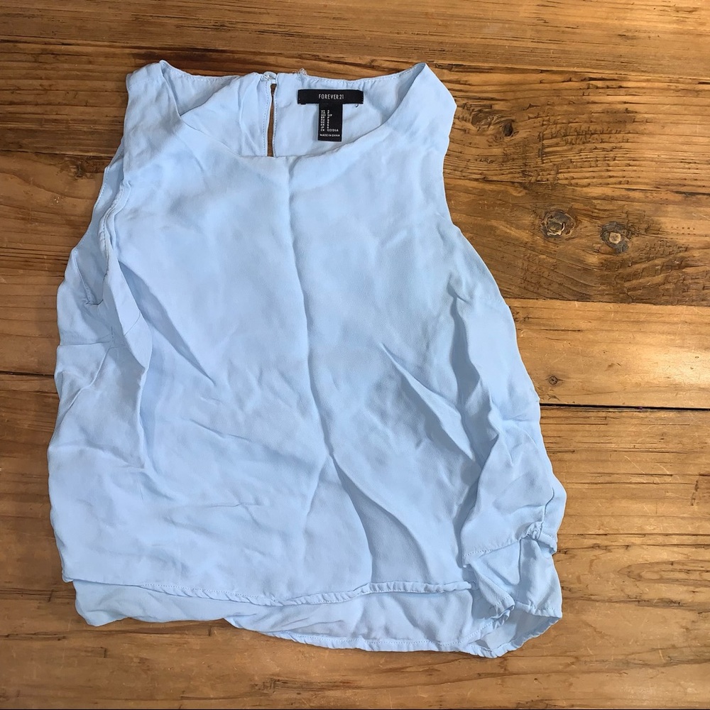 Forever 21 Small Light Blue Tank Top